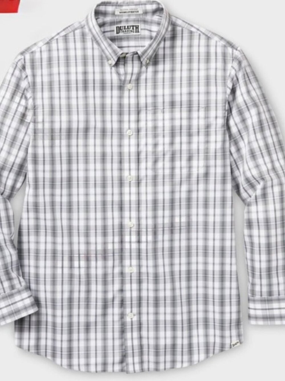 Duluth Trading Co Wrinklefighter Relaxed Fit Long Sleeve Shirt size XXL Tall - Picture 4 of 12